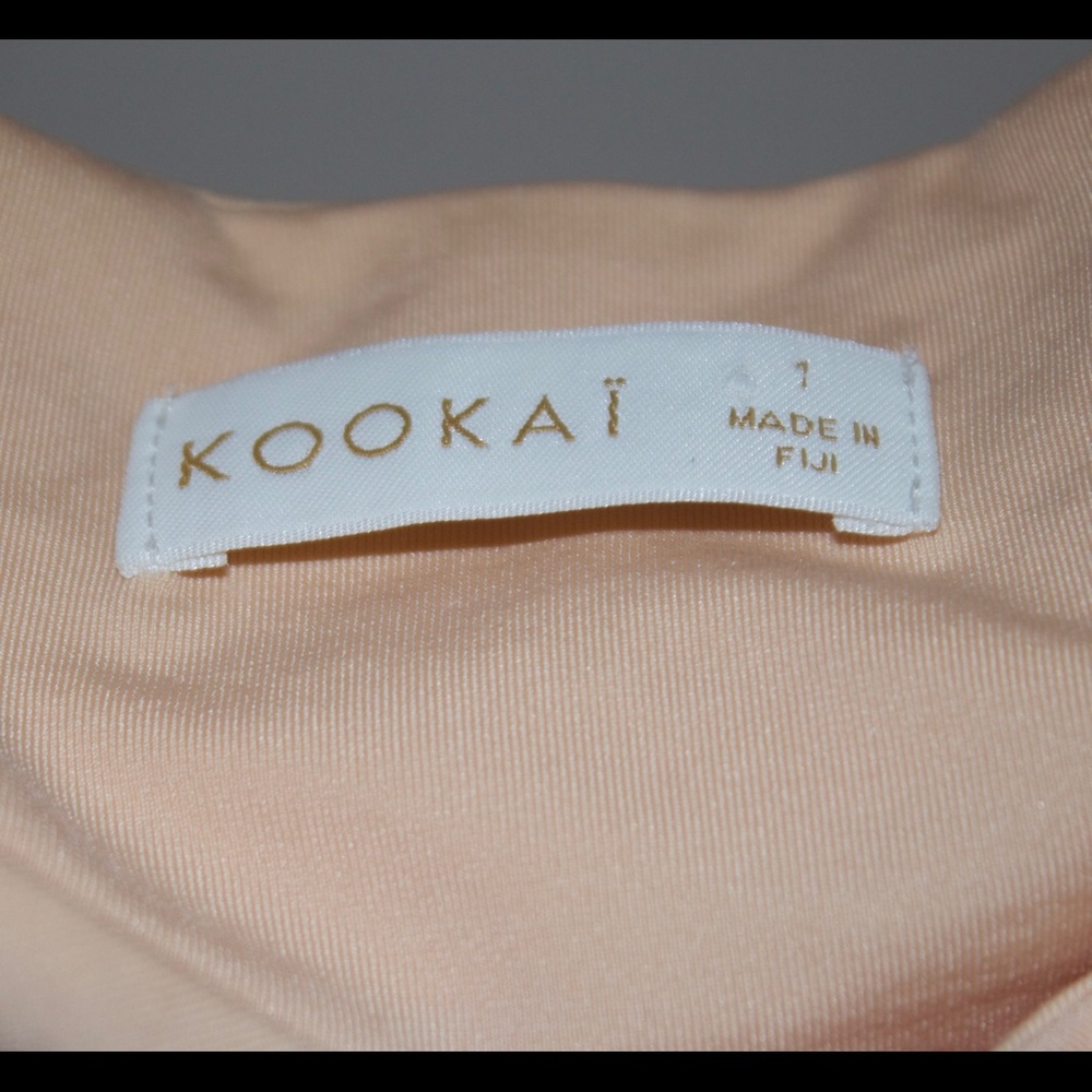 Kookai Crop Top Rouche Off Shoulder Size 6 8 Small Pastel - Picture 3 of 6
